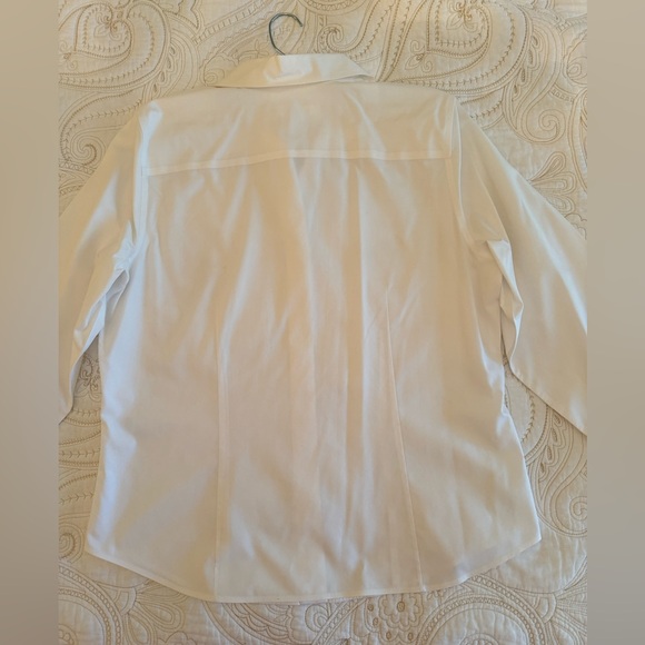 NWOT Coldwater Creek white button down shirt L 14-16 - Picture 7 of 8